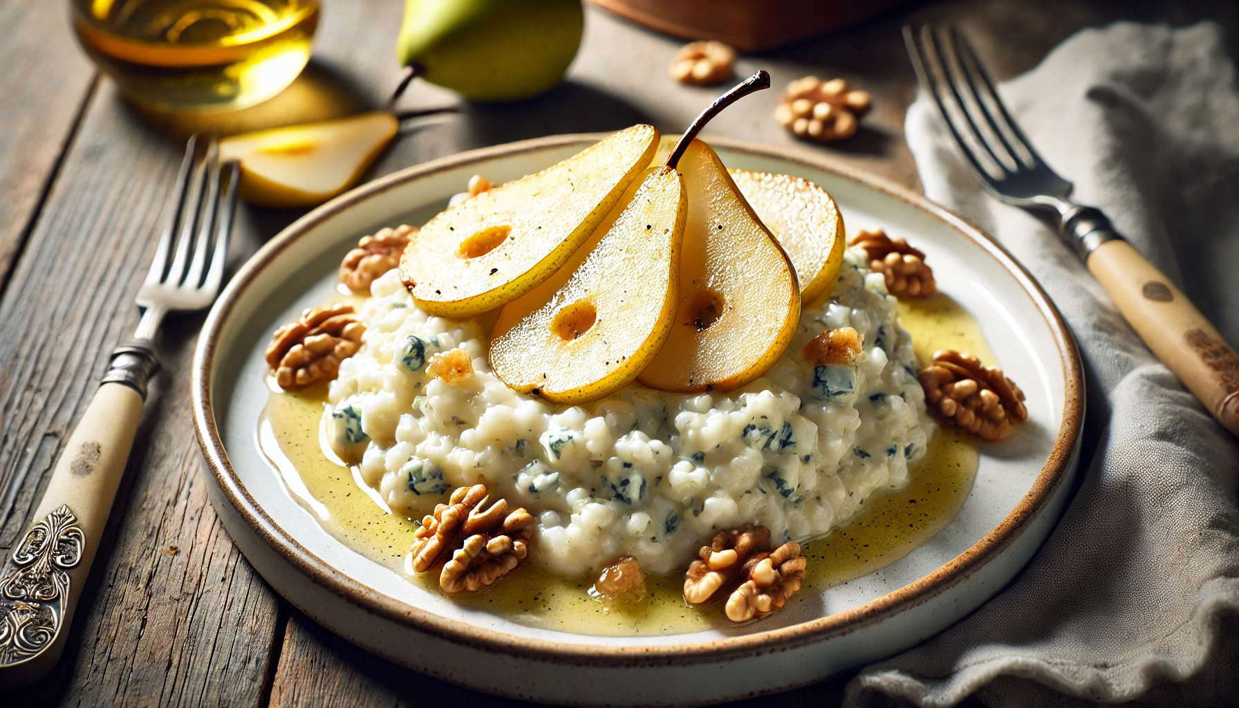 pasta con gorgonzola e pere